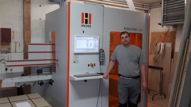 Referenz CNC EVOLUTION 7405 bei der Schreinerei Schairer Schreinerei Schairer als HOLZHER Referenz