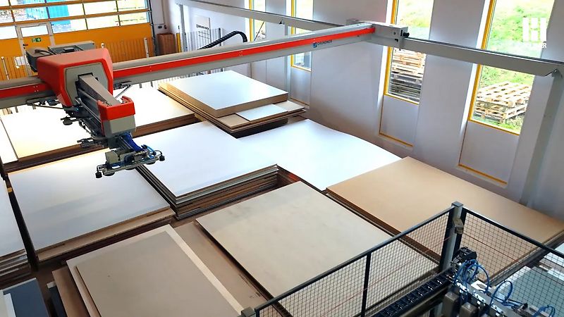 Effizienzsteigerung mit dem STORE-MASTER Plattenlagersystem bei der Schreinerei Breuer-Koch