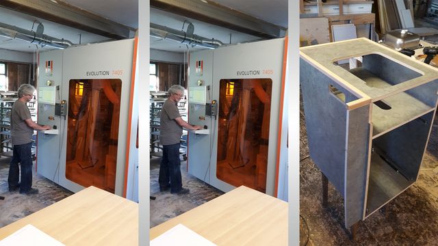 Unser Referenzkune Schifer mit einem vertikalem Bearbeitungszentrum EVOLUTION 7405 von HOLZ-HER