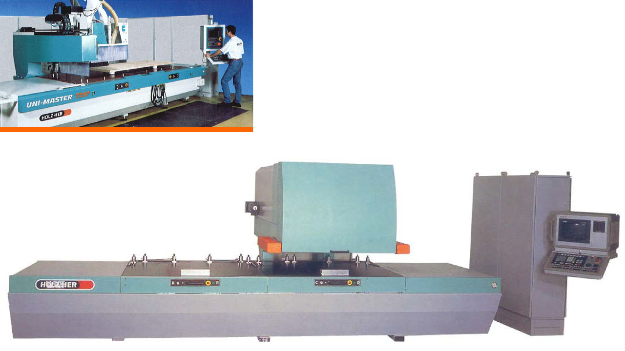 Die ersten CNC Bearbeitungszentren von HOLZHER HOLZHER Meilenstein: 1993